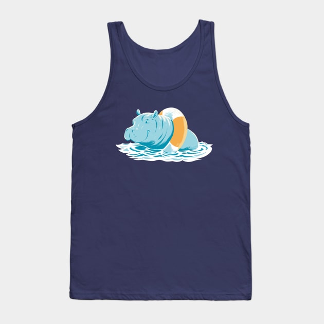 Happy hippo Tank Top by iambirgitte